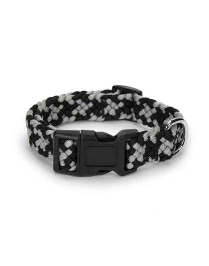 Black - GG Braided Rope Collar - Small