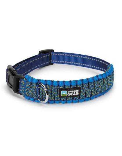 Blue - GG Reflective Paracord Collar - Large