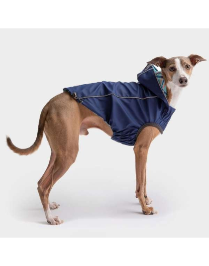 Navy - GF Pet Reversible ElastoFit Raincoat  - 4XL
