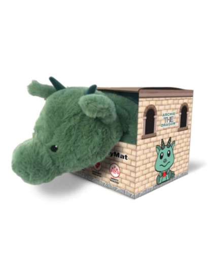 Archie the Dragon - The MommyMat - Heartbeat Anxiety Pet Bed Mat - 18 x 18 in