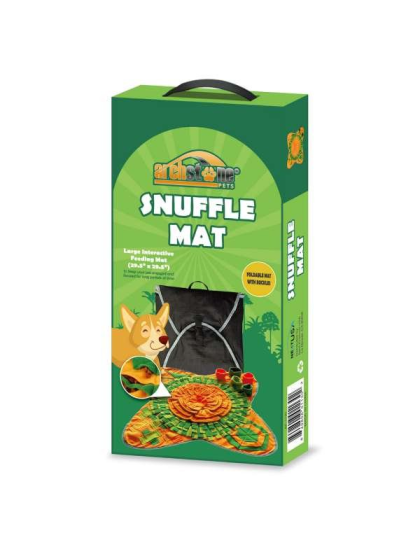 Yellow/Green - Pet Snuffle Mat - - Interactive Feeding Training Mat for Pets - 29.5"