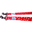 Paw Prints & Hearts Red - Cutie Ties Fun Design Dog Leash - Small