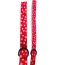 Paw Prints & Hearts Red - Cutie Ties Fun Design Dog Leash - Small