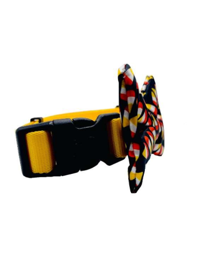 Candy Corn - Cutie Ties Dog Bow Tie - One Size