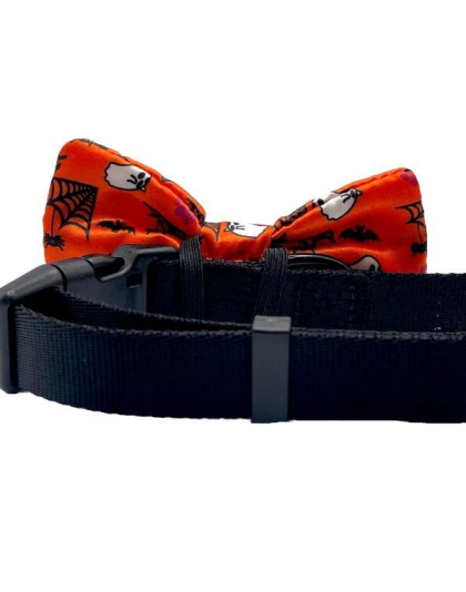 Halloween Orange - Cutie Ties Dog Bow Tie - One Size
