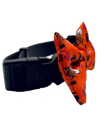 Halloween Orange - Cutie Ties Dog Bow Tie - One Size