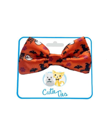 Halloween Orange - Cutie Ties Dog Bow Tie - One Size