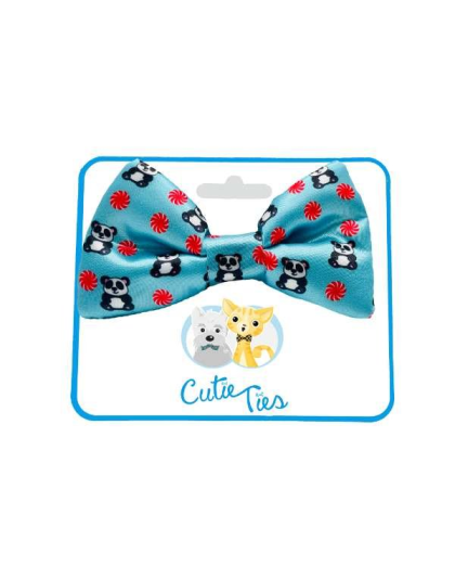 Panda Blue - Cutie Ties Dog Bow Tie - One Size