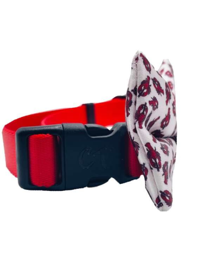 Lobster White - Cutie Ties Dog Bow Tie - One Size