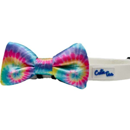 Pastel Tie Dye - Cutie Ties Dog Bow Tie - One Size