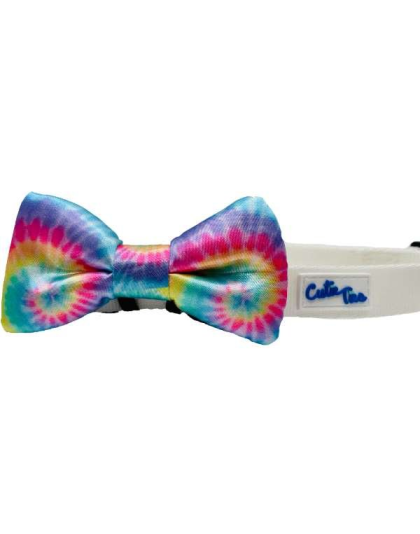 Pastel Tie Dye - Cutie Ties Dog Bow Tie - One Size