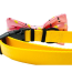 Wine & Cheese Pink - Cutie Ties Dog Bow Tie - One Size