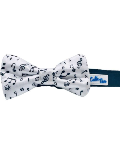 Music Notes - Cutie Ties Dog Bow Tie - One Size