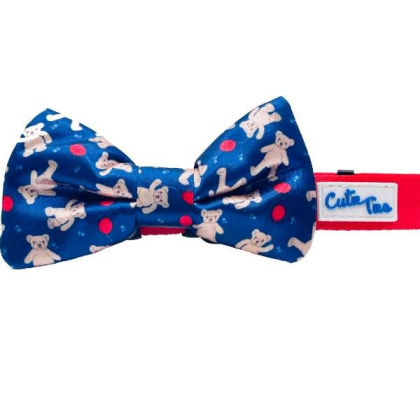 Teddy Bear - Cutie Ties Dog Bow Tie - One Size