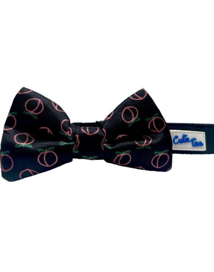 Neon Peach - Cutie Ties Dog Bow Tie - One Size