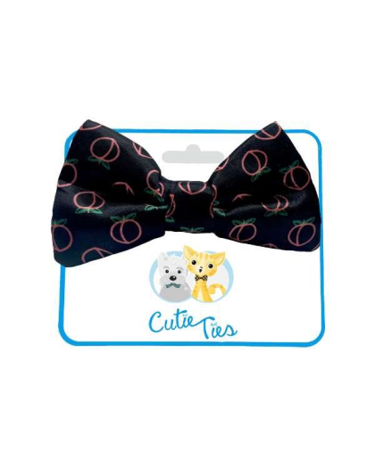 Neon Peach - Cutie Ties Dog Bow Tie - One Size
