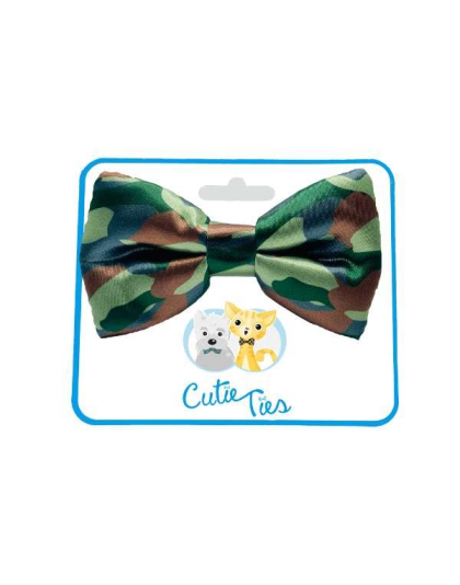 Army Camo - Cutie Ties Dog Bow Tie - One Size