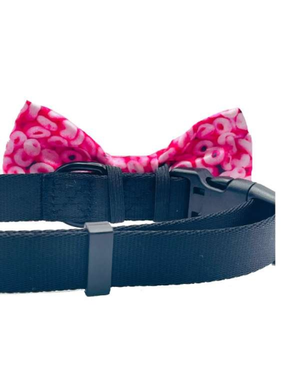 Pink Cheerios - Cutie Ties Dog Bow Tie - One Size