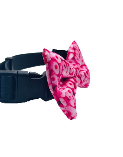Pink Cheerios - Cutie Ties Dog Bow Tie - One Size