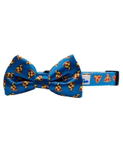 I Usually Only Get The Crust Pizza - Cutie Ties Dog Bow Tie - One Size