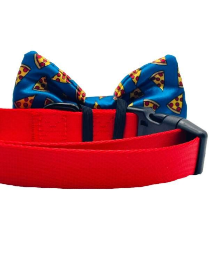 I Usually Only Get The Crust Pizza - Cutie Ties Dog Bow Tie - One Size