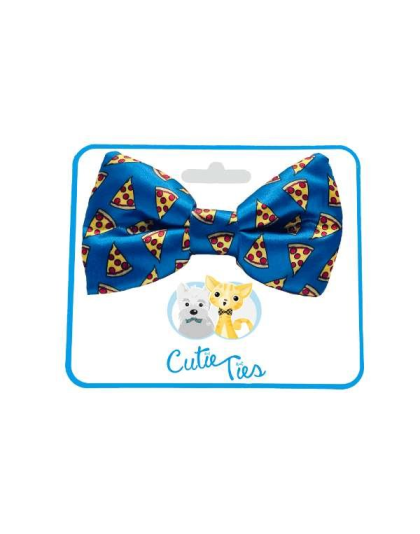 I Usually Only Get The Crust Pizza - Cutie Ties Dog Bow Tie - One Size