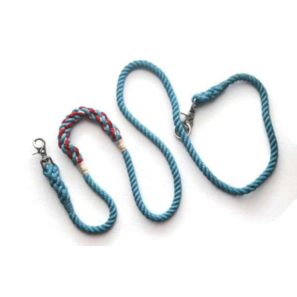 Blue - Hands Free Multifunctional Dog Leash - 6 ft - End to End