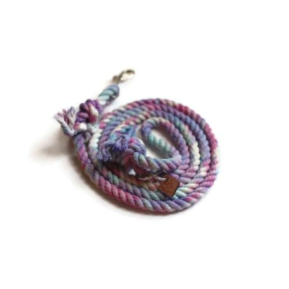 Unicorn  - Knotted Rope Dog Leash - Traffic Lead (2 ft)