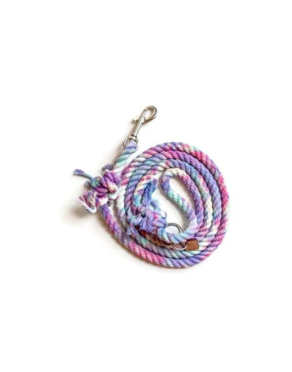 Unicorn  - Knotted Rope Dog Leash - Traffic Lead (2 ft)