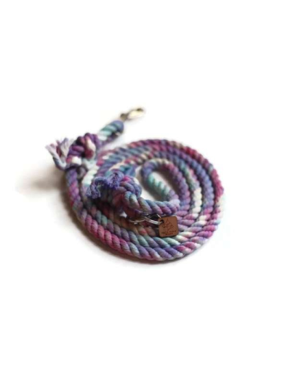 Unicorn  - Knotted Rope Dog Leash - Traffic Lead (2 ft)