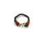 Black, Orange, and Purple  - Rope Dog Collar - 10 inches