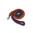 Black, Orange, and Purple  - Rope Dog Leash - 4 ft