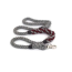 Grey and Burgundy  - Rope Dog Leash - Traffic Lead (2 ft)