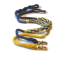 Blue with Yellow  - Weave Rope Dog Leash - Traffic Lead (2 ft)