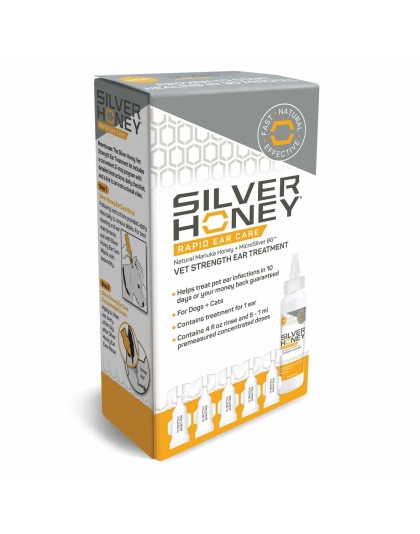 Absorbine Pet - Silver Honey Rapid Ear Care Vet Strength Ear Treatment