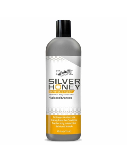 Absorbine Pet - Silver Honey Rapid Skin Relief Medicated Shampoo, 16 fl oz