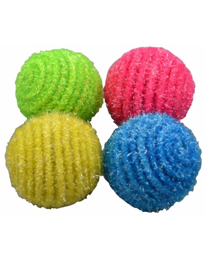 Amazing Pet Products Glittery Balls Cat Toys 4pk 1.5"