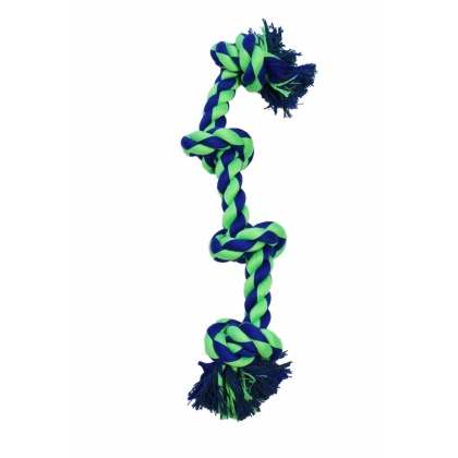 Blue / Green - Amazing Pet Products 4 Knot Bone  - 20"