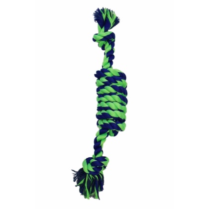 Blue / Green - Amazing Pet Products Coil Rope - 15"