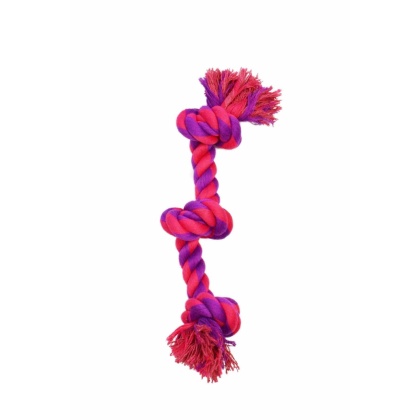Purple / Magenta - Amazing Pet Products 3 Knot Bone  - 10"
