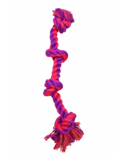 Purple / Magenta - Amazing Pet Products 4 Knot Bone - 20"