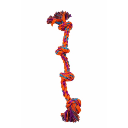 Orange - Amazing Pet Products Nylon Rope Bone - 23.5"