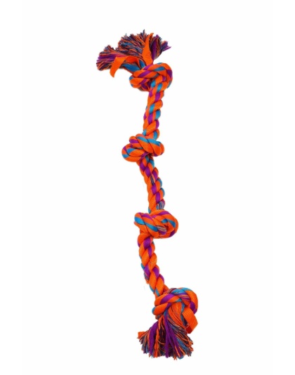 Orange - Amazing Pet Products Nylon Rope Bone - 23.5"
