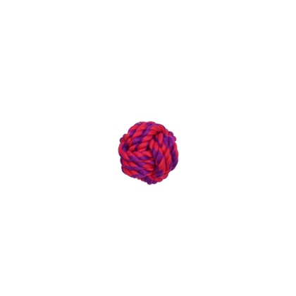 Purple / Magenta - Amazing Pet Products Rope Ball  - 2.75"