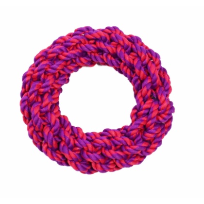 Purple / Magenta - Amazing Pet Products Rope Rings - 7"