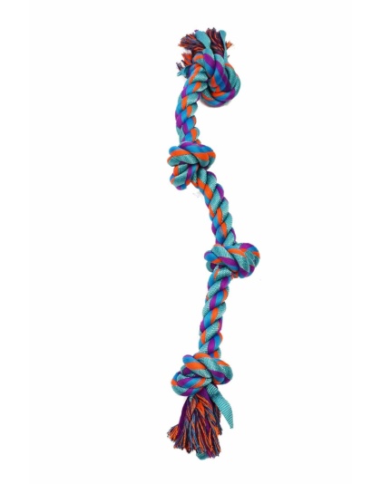 Turquoise - Amazing Pet Products Nylon Rope Bone  - 23.5"