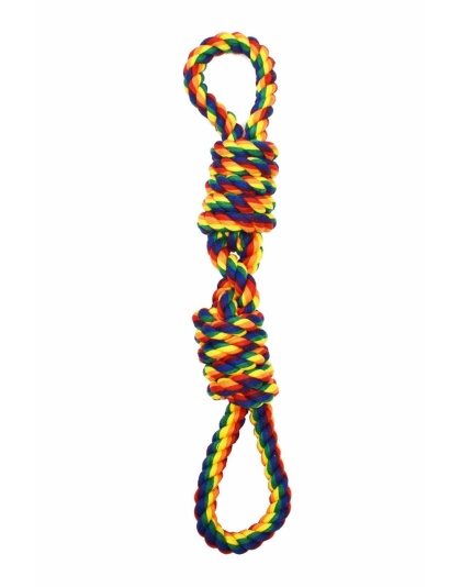 Multi Color - Amazing Pet Products Rope With Handle  - 20"