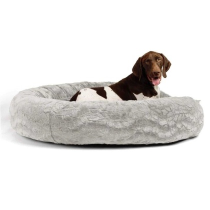 Grey - Best Friends by Sheri Lux Donut Dog Bed  - 45"x45"