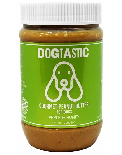 Dogtastic Gourmet Peanut Butter for Dogs Apple & Honey Flavor 17oz