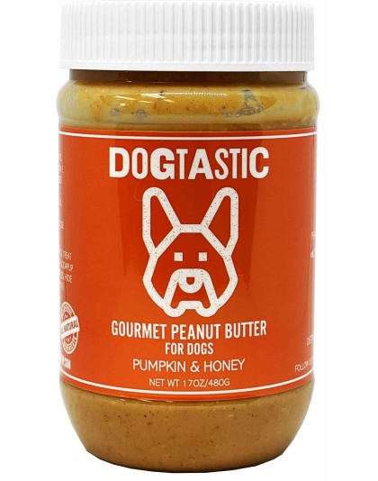 Dogtastic Gourmet Peanut Butter for Dogs Pumpkin & Honey Flavor 17oz